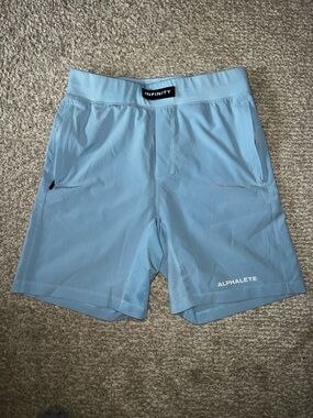 Alphalete Sky Blue Infinity Short